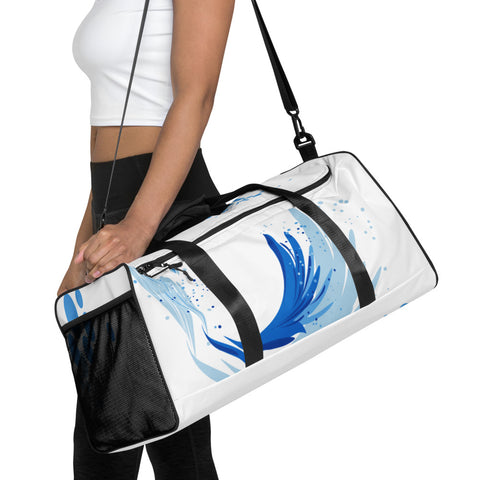 SPLASH (white, cool blue) Duffle bag