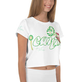 iCANDY Mint green Sauce Culture All-Over Print Crop Tee
