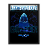 AGGRESSIVE SAVE OR BECOME PREY Framed photo paper poster