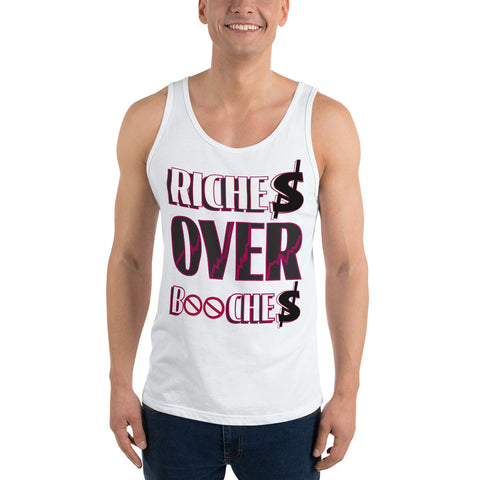 RICHES OVER B🚫🚫CHES New Wave Saver Unisex  Tank Top