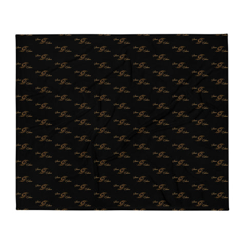 SAUCE CULTURE UNLIMITED (Black, Pure Gold) Throw Blanket