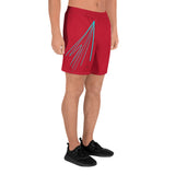 ELR Fast Lines (Red) Men's Athletic Long Shorts