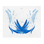 SAUCE CULTURE SPLASH (White, Cool Blue) Throw Blanket