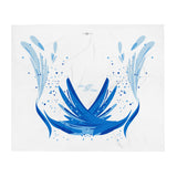 SAUCE CULTURE SPLASH (White, Cool Blue) Throw Blanket