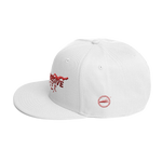 AGGRESSIVE SAVER (burgundy, white) Snapback Hat