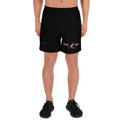 NEW WAVE SAVER Red-Violet Men's Athletic Long Shorts