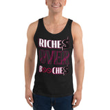 RICHES OVER B🚫🚫CHES New Wave Saver Unisex  Tank Top