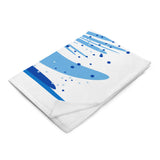 SAUCE CULTURE SPLASH (white, cool blue) Throw Blanket