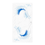 SAUCE CULTURE SPLASH (white_ cool blue) Towel