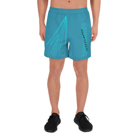 ELR Fast Lines (Cool Blue) Men's Athletic Long Shorts