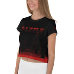 DAZZLE DOLL (black, red) All-Over Print Crop Tee